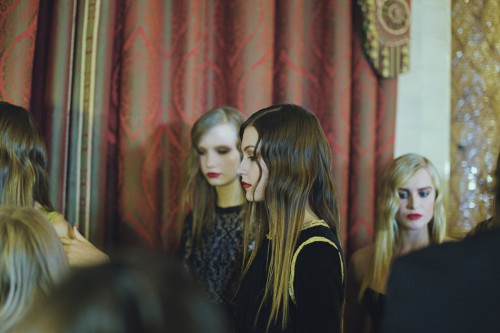 Backstage at Kristian Aadnevik London Fashion Week 2015 - C-Heads Magazine